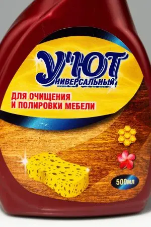 Чистящее средство: УЮТ эмульсия 500мл СПРЕЙ д/очищен. и полировки мебели