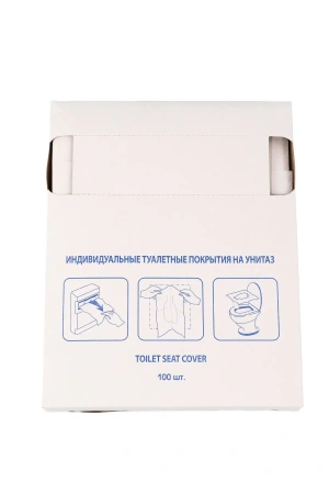 Вик: Покрытия на унитаз 100л 1/4 сложения индивидуальные белые Вельгия