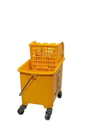 Вик: Тележка 1х20 пластик с отжимом желтая MRY