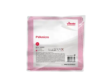 Vileda: Салфетка ПВА Микро 35х38см красная