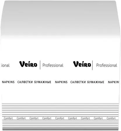 VEIRO: Салфетки бумажные V 2сл 220л 16,2х21,0см белые