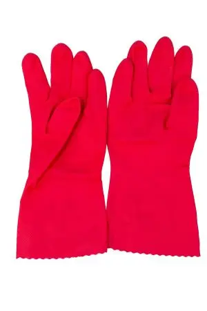 Vileda: Перчатки многоцелевые L красный резиновые