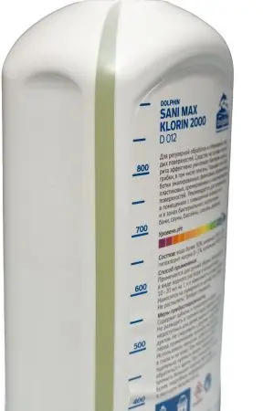 Dolphin: Сани-Макс (Клорин2000) 1л щелочное средство для мытья и дезинфекции