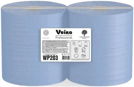 VEIRO: Полотенца протирочные ЦВ 2сл 175м/22см Comfort синие