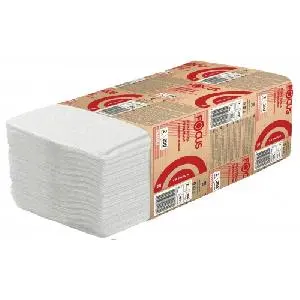 Хаят: Полотенца бумажные Z 2сл 200л 20,0х24см ФОКУС Премиум белые