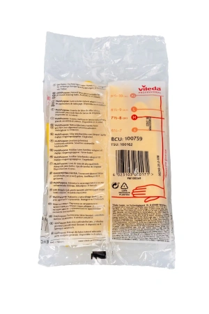 Vileda: Перчатки многоцелевые M желтый резиновые