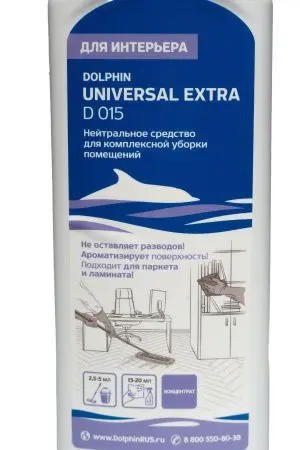 Dolphin: Юниверсал Экстра 1л для ежедневного ухода за полами и мебелью