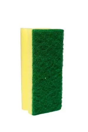 Губки,скрабы: для посуды Скандик Тек 16х7х4.5 зеленый абразив /пач.=5 шт.