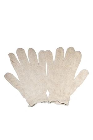 Перчатки: х/б вязаные 4-х ниточные белые