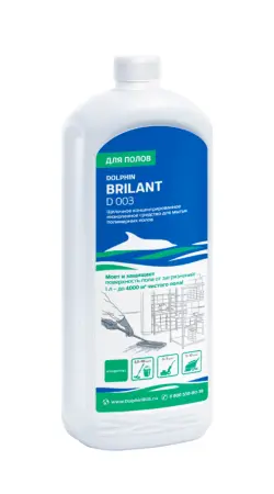 Dolphin: Брилант 1л щелочное средство для ухода за полом