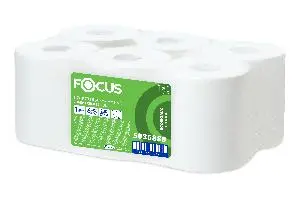 Хаят: Полотенца бумажные 1сл 280м/19,5 ЦВ ФОКУС Джамбо белые