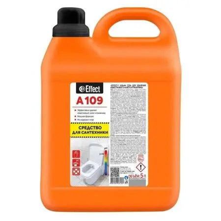 Фото №1 - Effect: АЛЬФА-109 5л гель для удаления известкового налета и ржавчины