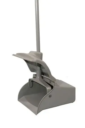 Вик: Совок-контейнер с крышкой + щетка серый MRY