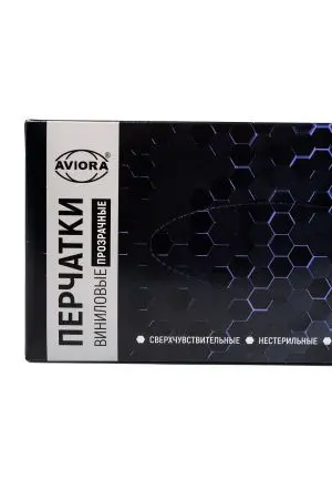 Перчатки: виниловые М одноразовые неопудренные /пач.=100 шт.