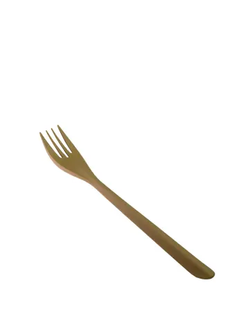 Одноразовая продукция: Вилка столовая 170мм крахмал (биополимер) цвет Крафт /пач.=50 шт.