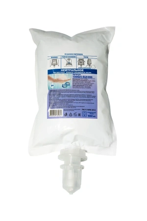 Кеман: Мыло жидкое пенящееся 1000 мл нейтральное в картридже бесцветное S4\К5