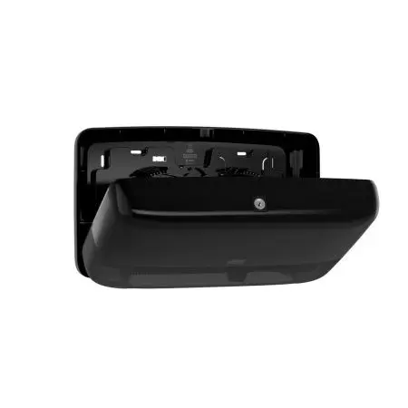 Tork: Диспенсер T2 Elevation двойной для туалетной бумаги в мини-рулоне черный