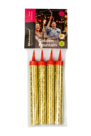 Одноразовая продукция: Свечи для торта 12,5см Фонтан /пач.=4 шт.