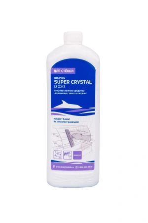 Dolphin: Супер Кристалл 1л концентрированное средство для мытья стекол