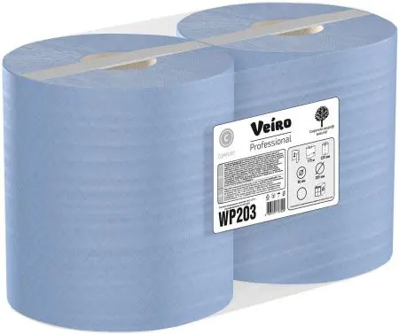 VEIRO: Полотенца протирочные ЦВ 2сл 175м/22см Comfort синие