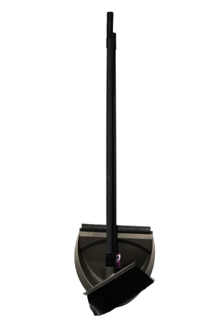 Хозяйственный инвентарь: Совок для мусора пластик со щеткой "Ленивка" складной Svip Классика