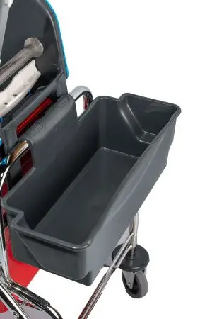 Вик: Тележка 1х25л хром + отжим + дополнительная корзина