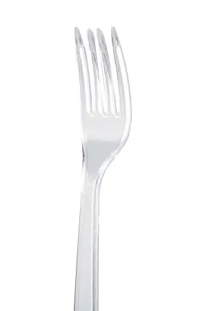 Одноразовая продукция: Вилка столовая 180мм прозрачная /пач.=50 шт.