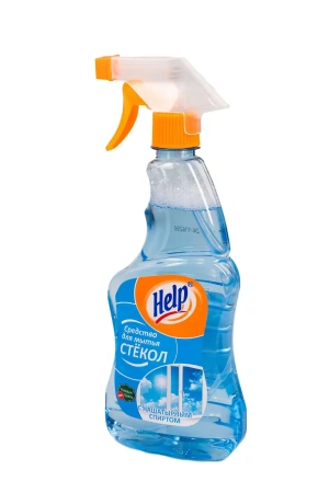 Чистящее средство: ХЭЛП 500мл для стекол (триггер) с нашат. спиртом