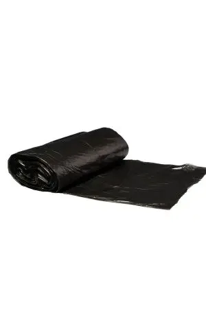 Мешки для мусора: 30л 50х60 ПНД 5мкм VCLEAN черные ЭКОНОМ /рул.=30 шт.