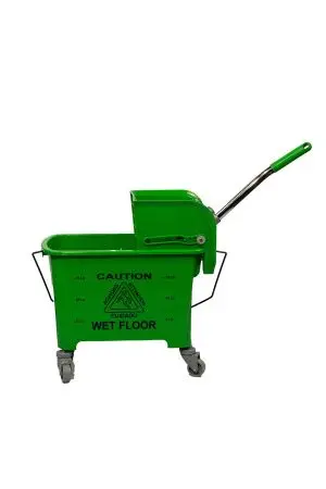 Вик: Тележка 1х20 пластик с отжимом зеленая MRY