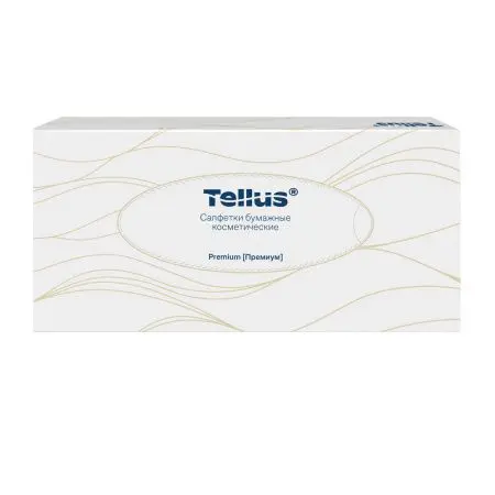 ТОРК: Tellus Салфетки *F1 Премиум 2сл 100л 19х21см для лица ультрамягкие белые