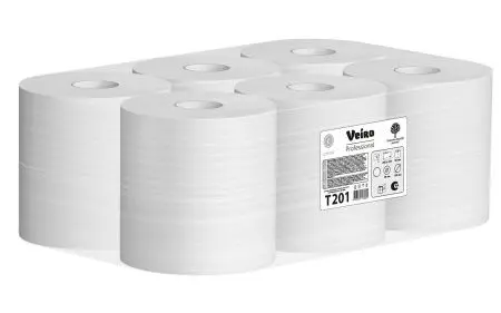 VEIRO: Бумага туалетная 1сл 200м/9,5 Comfort белый