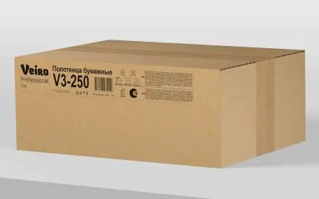 Вик: Полотенца бумажные V 1сл 250л 21х23 белые СЫКТЫВКАР Lite