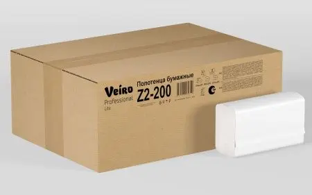 Вик: Полотенца бумажные Z 1сл 200л 22,5х20,5см ОМ белые СЫКТЫВКАР Lite