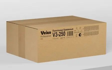 Вик: Полотенца бумажные V 1сл 250л 21х23 белые СЫКТЫВКАР Lite