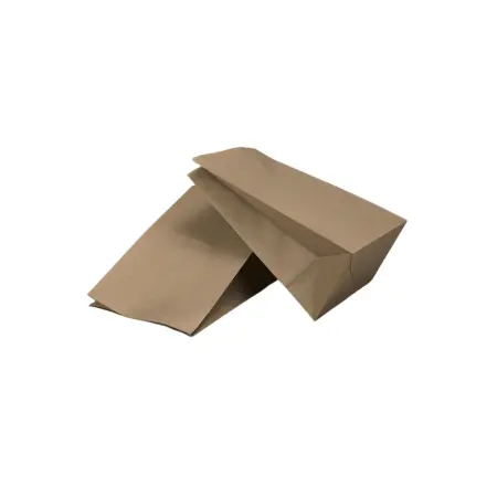 Одноразовая продукция: Пакет бумажный 120х80х240мм крафт /пач.=100 шт.