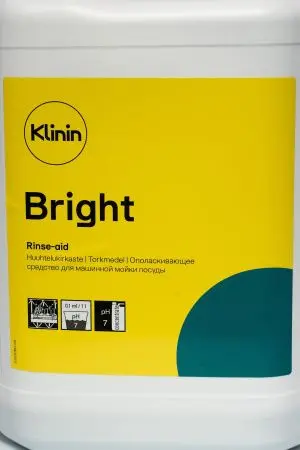Klinin: Брайт 5л для машинного ополаскивания посуды в мягкой воде