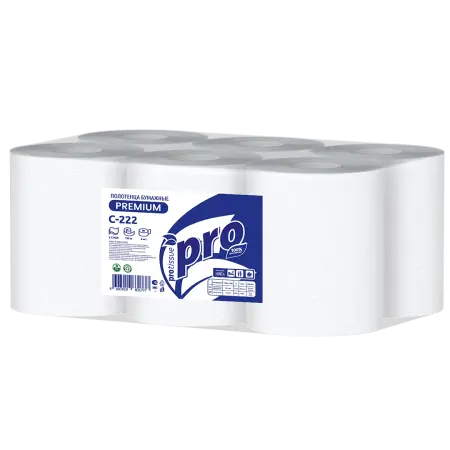 Вик: Полотенца бумажные 2сл 150м целлюлоза белые PROtissue