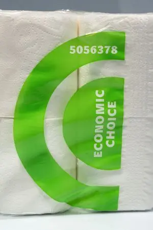 Бумага туалетная: 2сл 16,2м целлюлоза цвет белый ХАЯТ ФОКУС Эконом /пач.=8 шт.