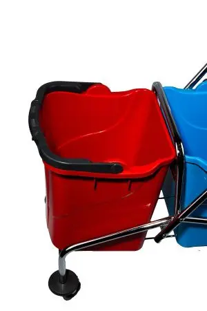 Вик: Тележка 2х25л пластик + отжим