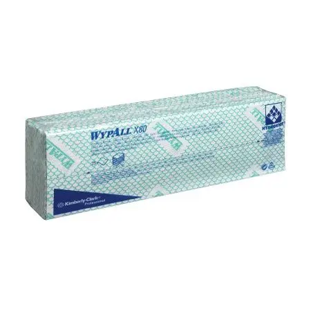 Kimberly-Clark: Салфетки Вайпол Х80 1сл 41,6х34,4см зеленые /пач.=25 шт.