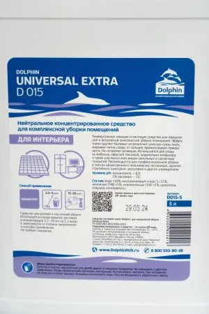 Dolphin: Юниверсал Экстра 5л для ежедневного ухода за полами и мебелью