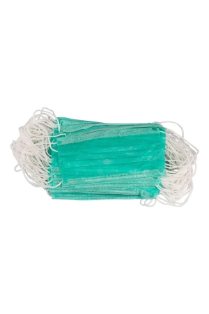 Одноразовые: Маска 3-слойная на резинке медицинская Клевер