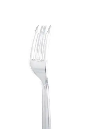 Одноразовая продукция: Вилка столовая 180мм прозрачная /пач.=50 шт.