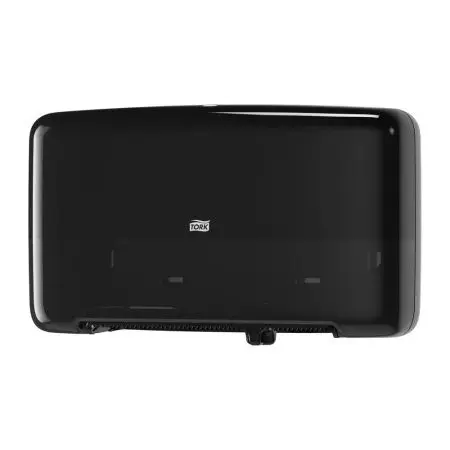 Tork: Диспенсер T2 Elevation двойной для туалетной бумаги в мини-рулоне черный