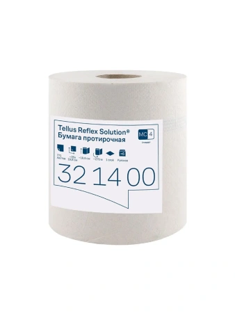ТОРК: Полотенца бумажные M4 Рефлекс Стандарт 1сл 270м/19,8 протирочные в рулоне с ЦВ белые