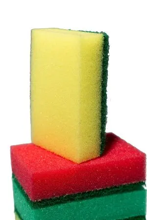 Губки,скрабы: для посуды ПЯТЕРКА 8.5х5.5х2.5 /пач.=5 шт.