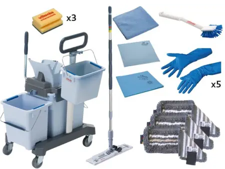 Vileda: Промонабор №1 Все включено с УльтраСпид Про серо-голубой