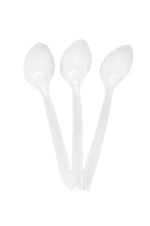 Одноразовая продукция: Ложка чайная белая /пач.=100 шт.