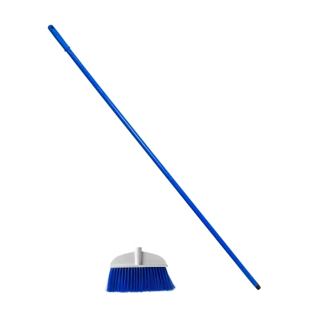 Вик: Метла с рукояткой 142 см д22см синяя MRY